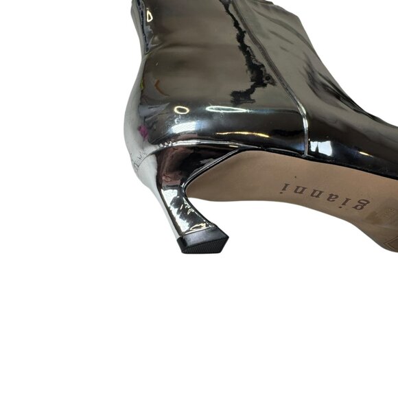 Gianni Bini Silver Metallic Pointed Toe Ankle Booties – Women’s Size 8.5M - Picture 4 of 10
